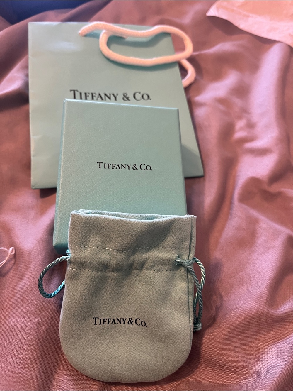 Tiffany & Co. Jewelry Box, Pouch and Bag in Tiffany Blue